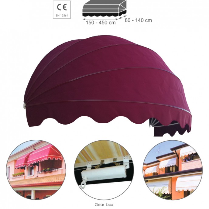 Awnings CANOPY - classic, retractable, rounded