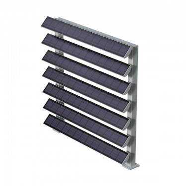 Photovoltaic facade system (Facade shutters) SOLARBREAKER